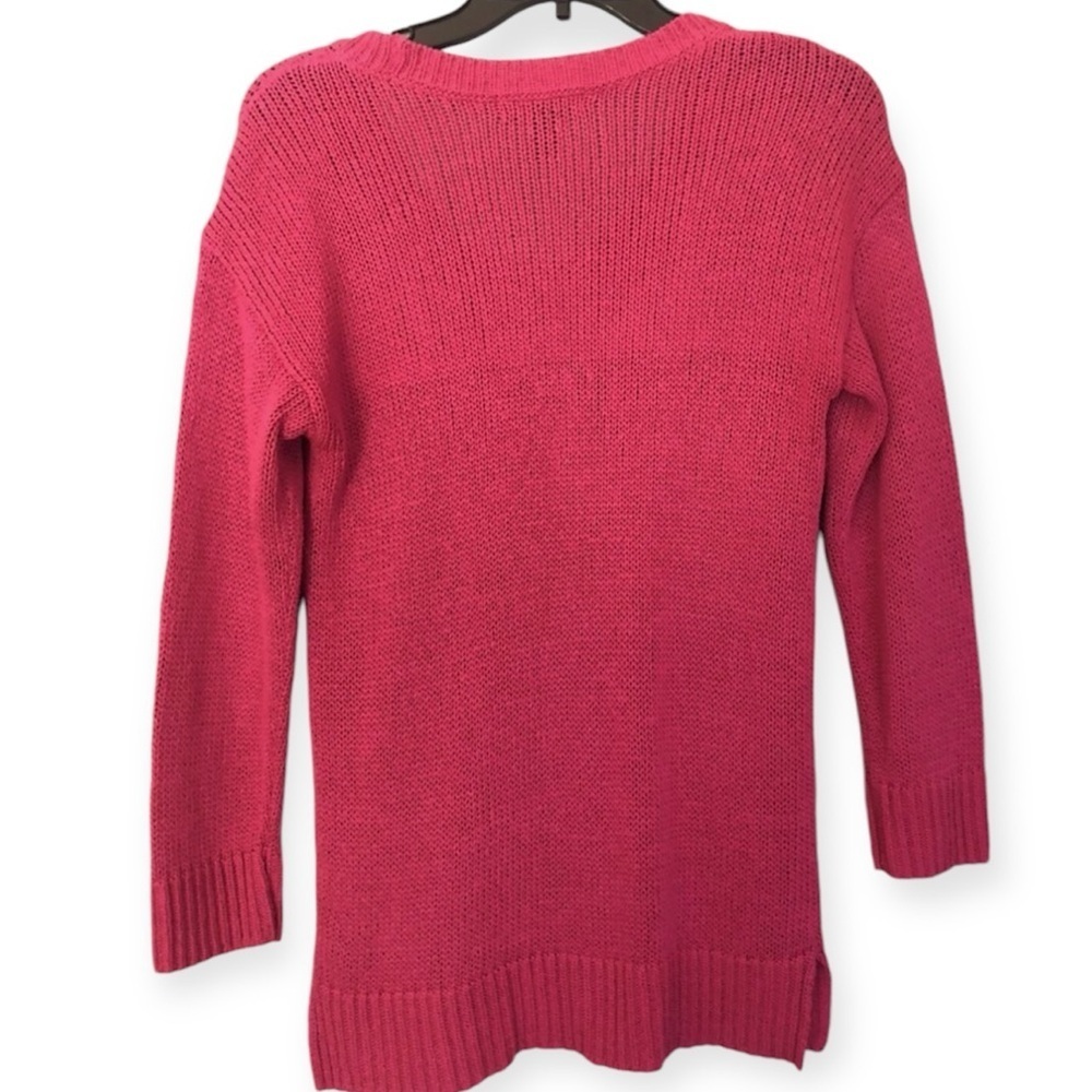 RALPH LAUREN Hot‎ Pink Acrylic Knit Scoop Neck Lightweight Sweater​​​ - Picture 4 of 7